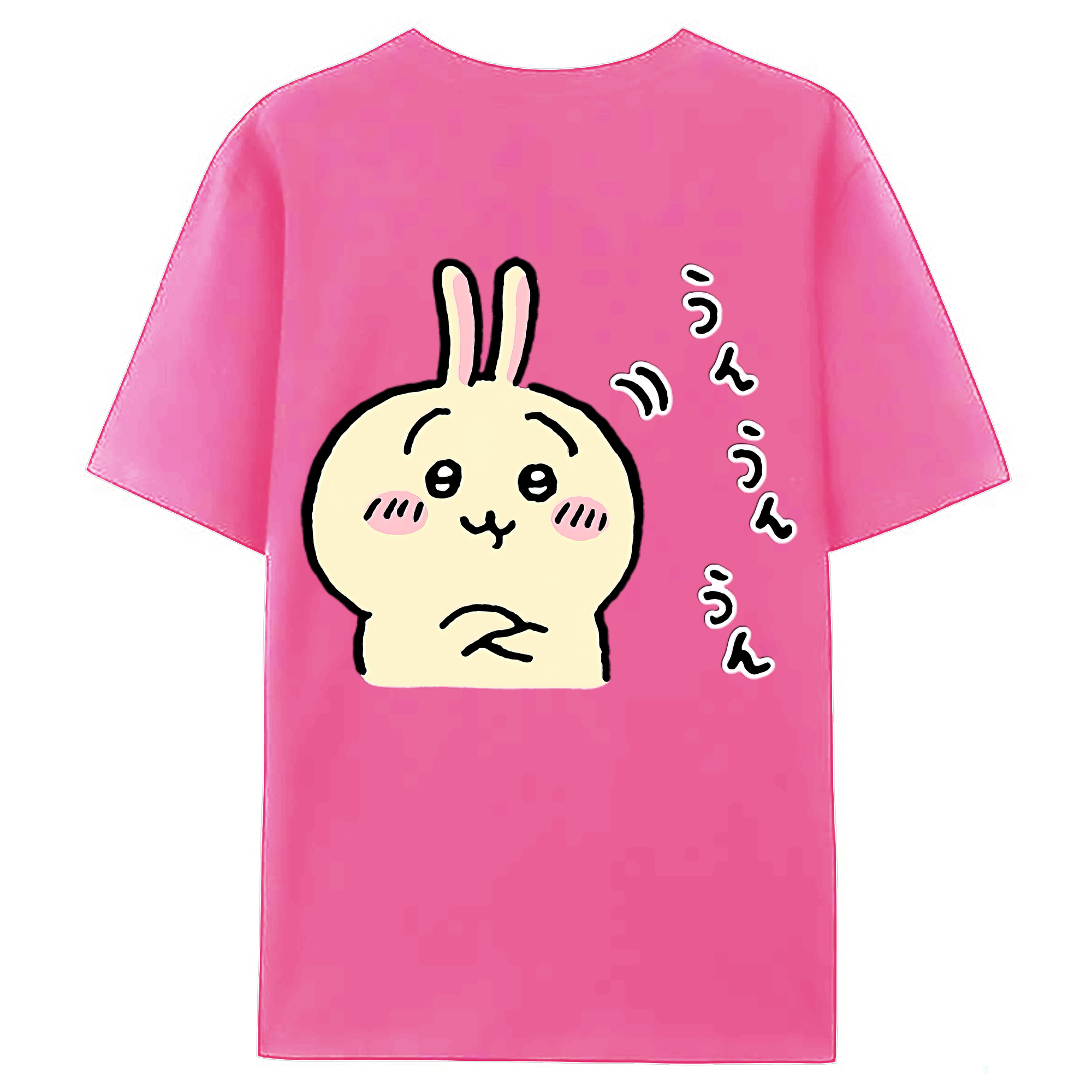 （画像用） ちいかわ うさぎ Chii-kawa usagi レディース半袖Tシャツ(バックプリント)